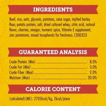 Zuke’s Mini Naturals Soft And Chewy Dog Treats For Training Pouch, Natural Treat Bites With Beef Recipe - 6 oz. Bag