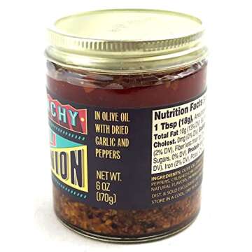 Trader Joe's Chili onion Crunch,1 Pack ( 6 ounce)