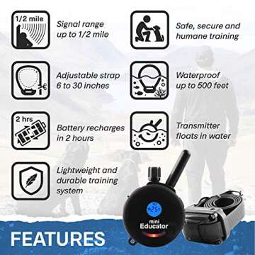 Educator ET-300 Ecollar - Waterproof Dog Training Collar