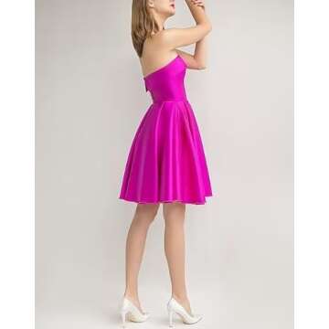 Leeskoot Short Satin Wedding Dress for Women 2025