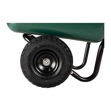 Garden Star Garden Barrow - Durable Dual-Wheel Cart for Gardens