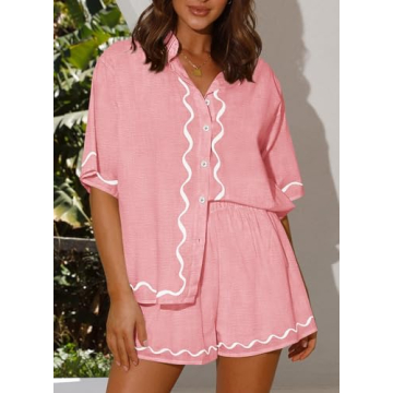 PRETTYGARDEN Women's Stylish 2 Piece Summer Outfit - Comfortable & Chic