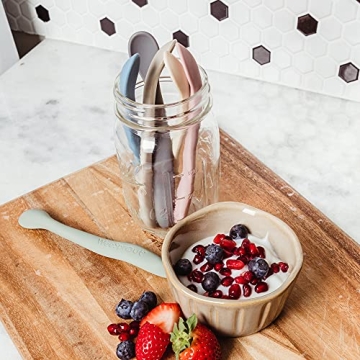 WeeSprout Silicone Baby Spoons For First Stage Feeding