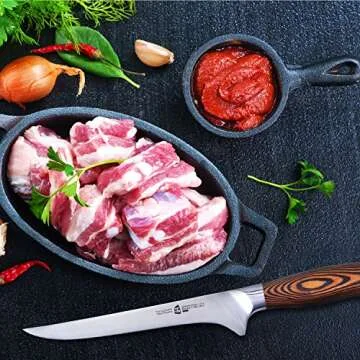 TUO 7 Inch Boning Knife with Luxurious Gift Box