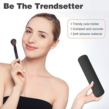 BEZOX Makeup Brush Holder - Travel Silicone Case