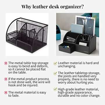 Vlando Desk Organizer Caddy for Office and Study