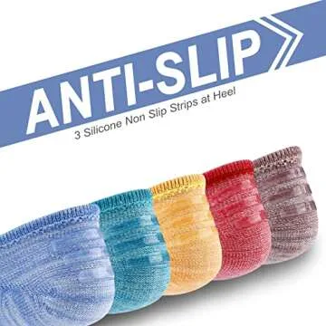 IDEGG No Show Socks Women 10 Pairs Low Cut Anti-Slid Novelty Athletic Casual Invisible Liner Socks