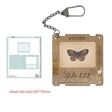 Sunnykid Retro Slides Design Metal Cutting Die CutsOld-Fashioned Basic Retro Slides Design Stencils DIY Crafts Card Cutting Dy Cuts for DIY Emboss Card Making Photo Decorative Paper Dy Scrapbooking