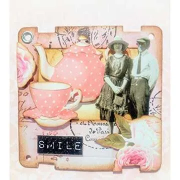 Sunnykid Retro Slides Design Metal Cutting Die CutsOld-Fashioned Basic Retro Slides Design Stencils DIY Crafts Card Cutting Dy Cuts for DIY Emboss Card Making Photo Decorative Paper Dy Scrapbooking