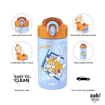 Kids' Leak-Proof Water Bottles - Zak Designs Sonic