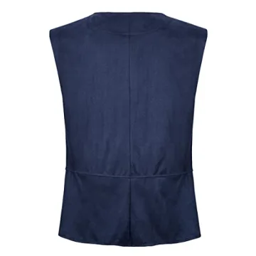 Stylish Faux Leather Men's Renaissance Vest for Events