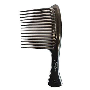Diane Rake/Rage Comb - Black, Detangler Hair Brush for Effortless Detangling and Knot Removal