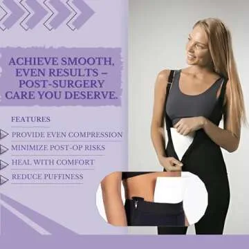 ContourMD Medical Grade Post Lipo Foam Compression Sheets – Post Surgery Compression Garment after Liposuction, Tummy Tuck, AB Flattening, BBL, & More – Surgery Recovery Supplies (3-Sheet Set)