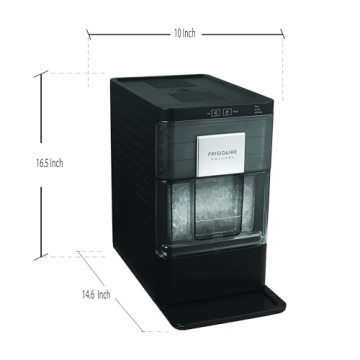 Frigidaire Nugget Ice Maker, 44lbs Daily, Black