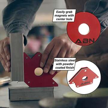 ABN Arrow Welding Magnet Set for Precision Fabrication
