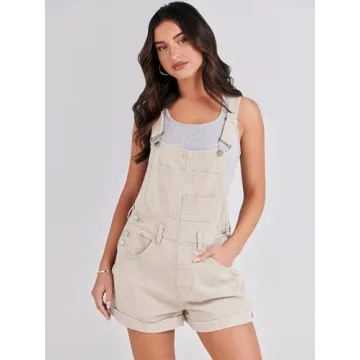 Trendy ANRABESS Women’s Denim Overalls for Summer Style