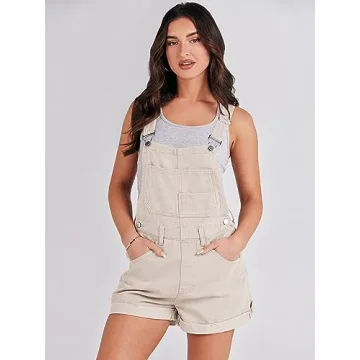 Trendy ANRABESS Women’s Denim Overalls for Summer Style