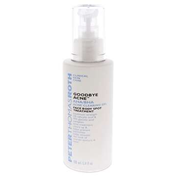 Peter Thomas Roth | Goodbye Acne AHA/BHA Acne Clearing Gel | Face Body Spot Treatment, Maximum-Strength Acne Spot Treatment, 3.4 Fl Oz (Pack of 1)