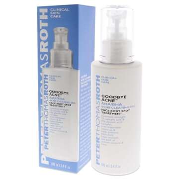 Peter Thomas Roth | Goodbye Acne AHA/BHA Acne Clearing Gel | Face Body Spot Treatment, Maximum-Strength Acne Spot Treatment, 3.4 Fl Oz (Pack of 1)
