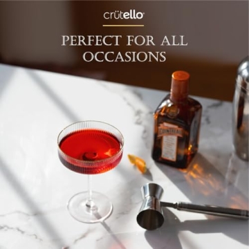 Crutello Champagne Coupe Glasses Set - Elegant Gift