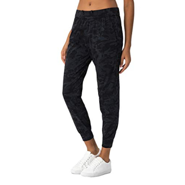 AJISAI Women's Joggers Pants - Comfortable Drawstring Lounge Wear Camo