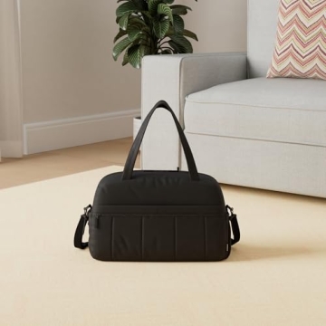 BAGSMART Duffle Bag Black | Stylish Travel Gym Bag