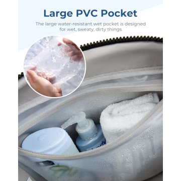 BAGSMART Duffle Bag Black | Stylish Travel Gym Bag