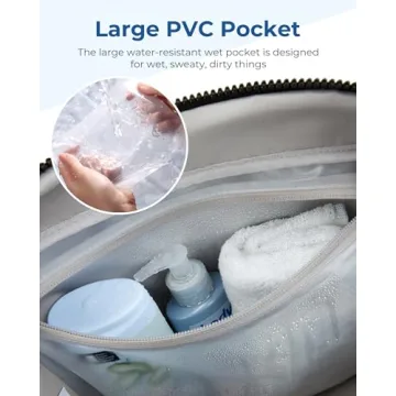 BAGSMART Duffle Bag Black | Stylish Travel Gym Bag