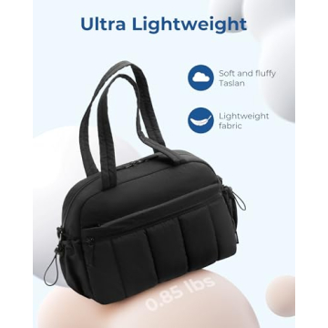 BAGSMART Duffle Bag Black | Stylish Travel Gym Bag