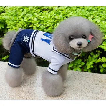 Stylish Navy Captain Costume for Small Pets