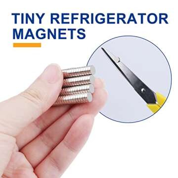80 Pack Small Neodymium Magnets for Fridge and Crafts