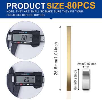 80 Pack Small Neodymium Magnets for Fridge and Crafts