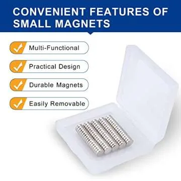 80 Pack Small Neodymium Magnets for Fridge and Crafts