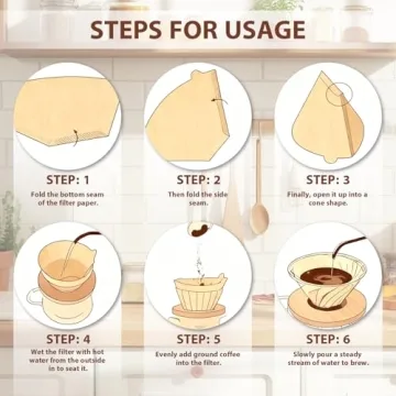 200 Count Unbleached Cone Coffee Filters for Perfect Brews