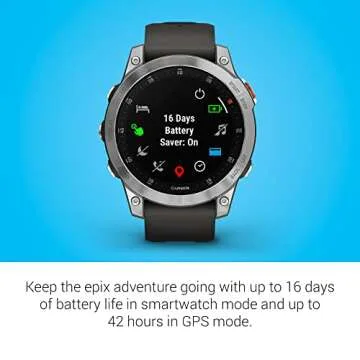 Garmin epix Gen 2, Premium active smartwatch, touchscreen AMOLED display, Adventure Watch with Advanced Features, Slate Steel