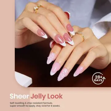 6 Color Jelly Gel Nail Polish Set for DIY Nail Art