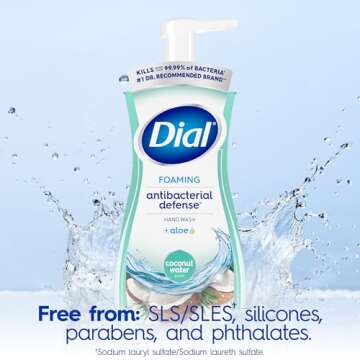 Dial Coconut Water Antibacterial Hand Wash - Gentle Protection