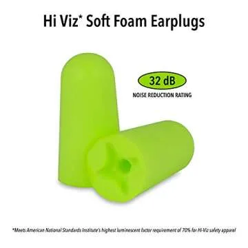 Mack's Hi Viz Corded Foam Ear Plugs - 32dB NRR Comfort