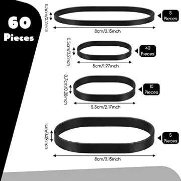 Tactical Rubber Bands Black Ranger Heavy Duty Rubber Bands Thick Outdoor supplies for Camping Surviv...