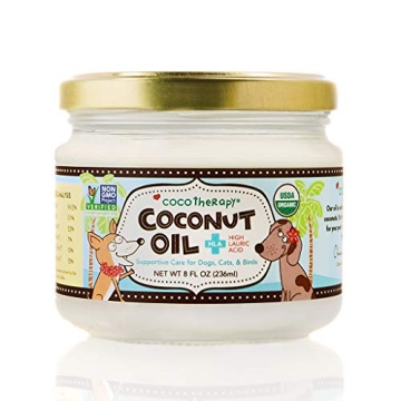 CocoTherapy Organic Virgin Coconut Oil for Dogs - 8 Ounces