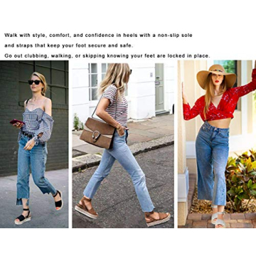 Athlefit Women's Espadrille Wedge Sandals for Summer