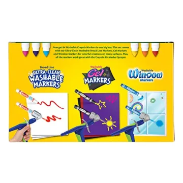 Crayola 64-Piece Washable Marker Set for Kids - Safe & Vibrant