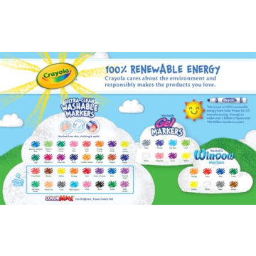 Crayola 64-Piece Washable Marker Set for Kids - Safe & Vibrant