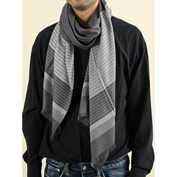 Runtlly Men's Winter Cashmere Scarf - Luxurious & Soft