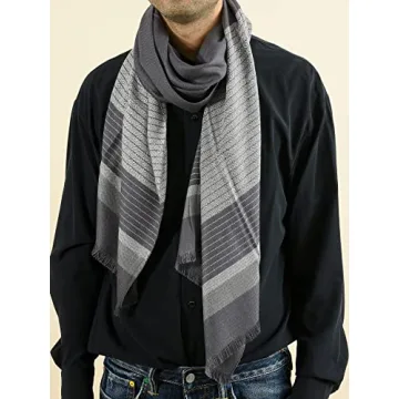 Runtlly Men's Winter Cashmere Scarf - Luxurious & Soft