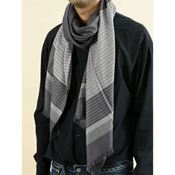 Runtlly Men's Winter Cashmere Scarf - Luxurious & Soft