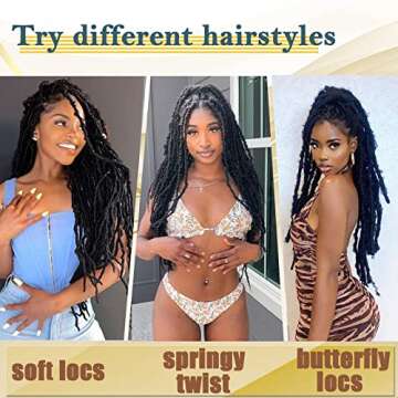 8 Packs Marley Twist Braiding Hair Pre-Stretched Springy Afro Twist Hair 18 Inch for Soft Locs Crochet Hair Synthetic Protective Spring Twist Hair Extensions For Black Women.(18inch, 1B)…