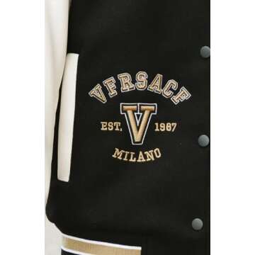 GIFTIME Letterman Jacket Women - Varsity Jacket Women, Baseball Jacket Women, Bomber Jacket Women Varsity Jacket Black-V S