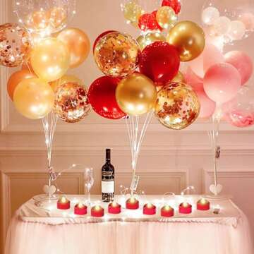 YBB 24 Pack Valentine's Day Heart-Shaped Tealights, Red Flameless Romantic LED Candle Lights Battery Operated for Table Centerpiece Wedding Celebration Marriage Proposal Party Decor