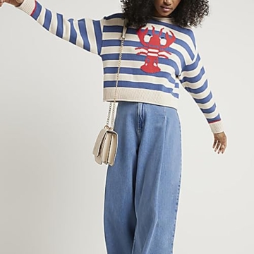 SOOKABEILA Y2K Graphic Sweater Women Oversized Fall Pullover